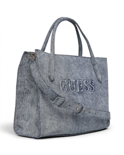 Guess Jodi Tote Tasche Damen Denim aus Baumwollstoff mit