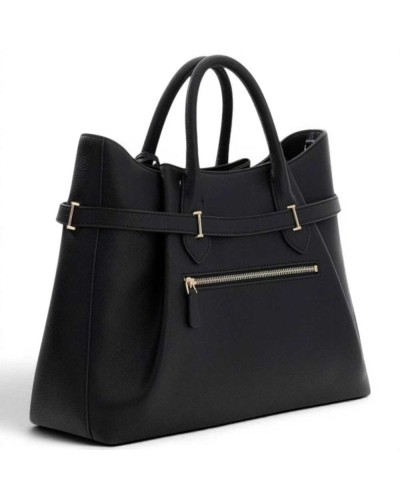 Guess Borsa Yesba Saffiano Girlfriend Satchel Donna Nero in