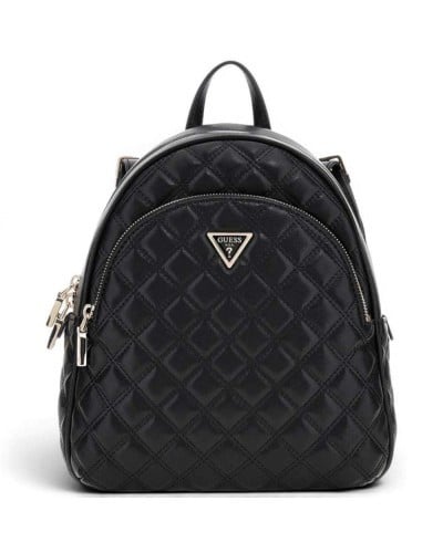 Guess Mochila Giully II Dome Mujer Negro Acolchado en