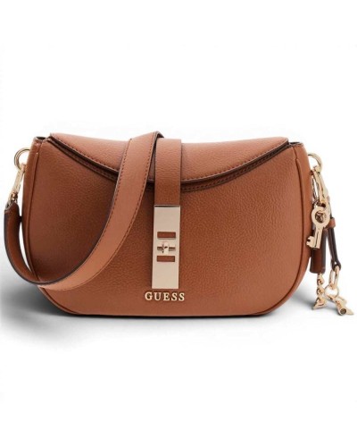 Guess Borsa a Spalla Brooke Shoulder Bag Donna Cognac in
