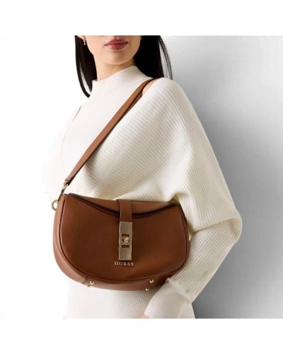 Guess Brooke Schultertasche Damen Cognac aus