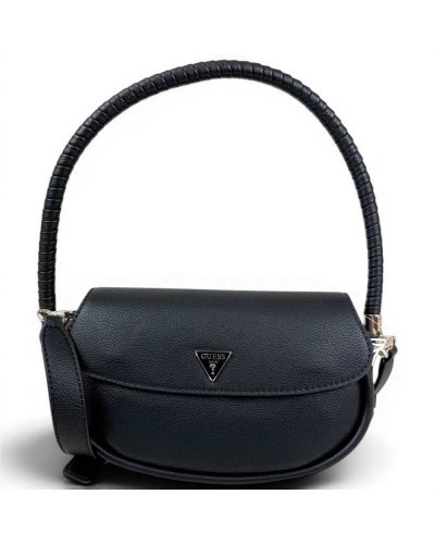 Guess Borsa a Spalla Danya Flap Donna Nero in Materiale