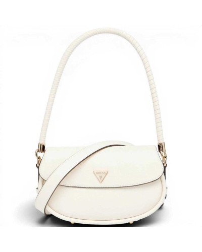 Guess Borsa a Spalla Danya Flap Donna Off White in