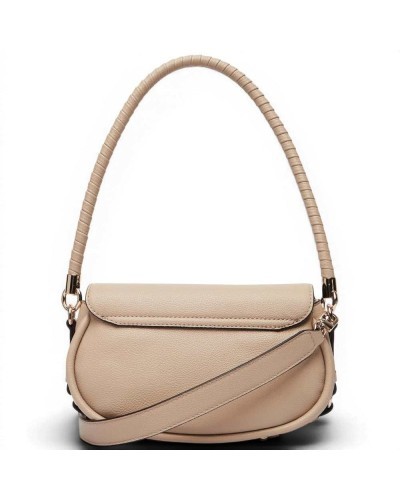 Guess Borsa a Spalla Danya Flap Donna Taupe in Materiale