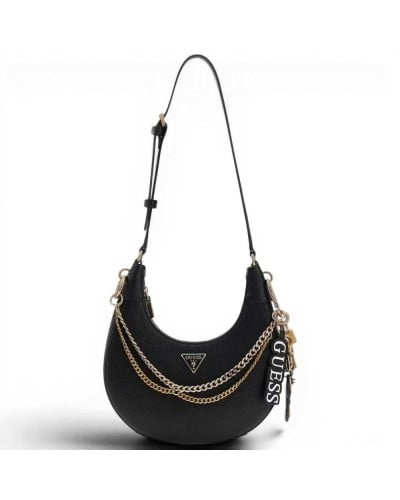 Guess Davina Schultertasche Damen Schwarz aus