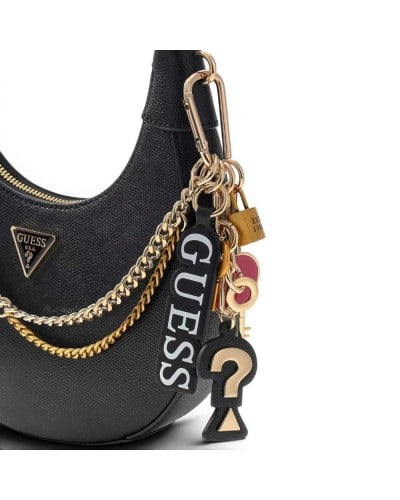 Guess Davina Schultertasche Damen Schwarz aus