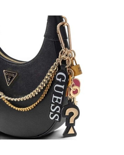 Guess Davina Schultertasche Damen Schwarz aus