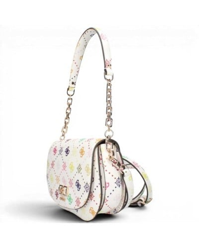 Guess Bolso de Hombro Emelie Logo Flap Mujer Multi Logo en