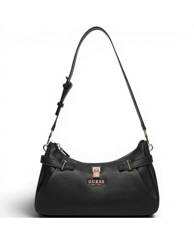 Guess Yesba Shoulder Bag Women Black Synthetic Material