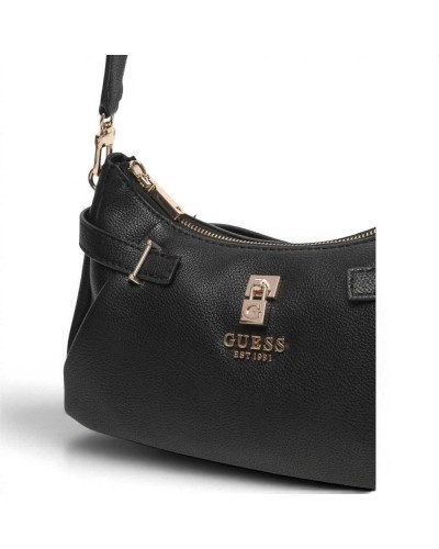 Guess Yesba Shoulder Bag Women Black Synthetic Material