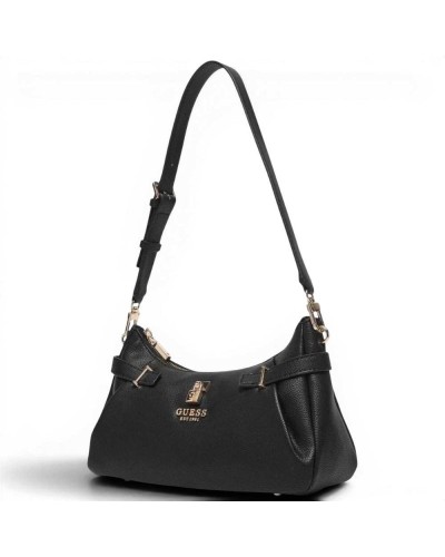 Guess Yesba Shoulder Bag Women Black Synthetic Material