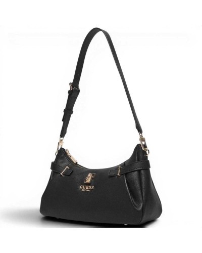 Guess Yesba Shoulder Bag Women Black Synthetic Material