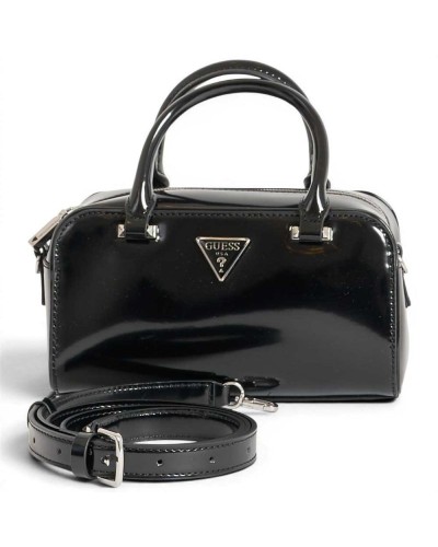 Guess Borsa Arnela Mini Satchel Donna Nero in Materiale