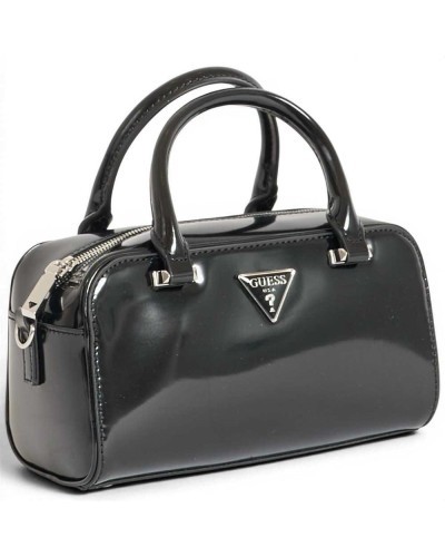 Guess Arnela Mini Satchel Tasche Damen Schwarz aus