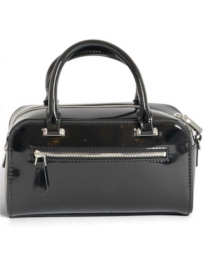 Guess Arnela Mini Satchel Tasche Damen Schwarz aus