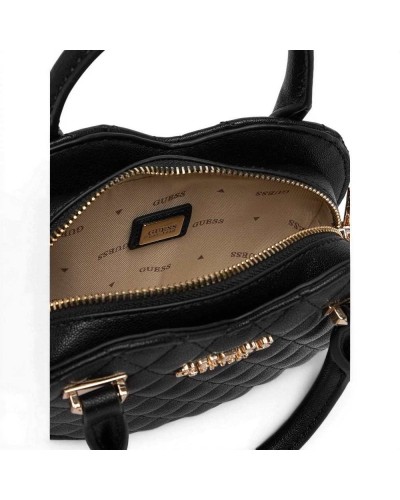 Guess Borsa Atabey Heart Bag Donna Nero a Forma di Cuore in