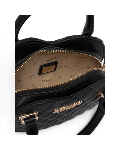 Guess Borsa Atabey Heart Bag Donna Nero a Forma di Cuore in