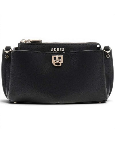 Guess Borsa Bianca Mini Crossbody Donna Nero in Materiale