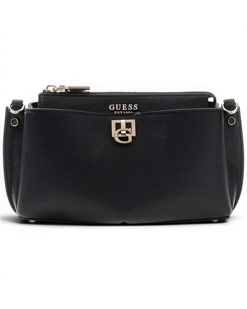 Guess Borsa Bianca Mini Crossbody Donna Nero in Materiale