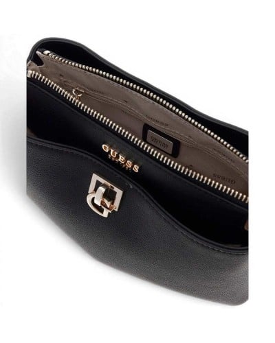 Guess Borsa Bianca Mini Crossbody Donna Nero in Materiale