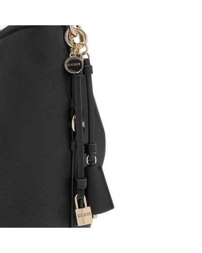 Guess Borsa Danya Hobo Bag Donna Nero in Materiale