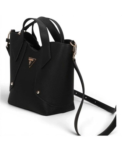 Guess Borsa Darcy Mini Tote Donna Nero in Materiale