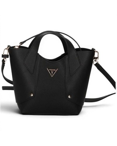 Guess Borsa Darcy Mini Tote Donna Nero in Materiale