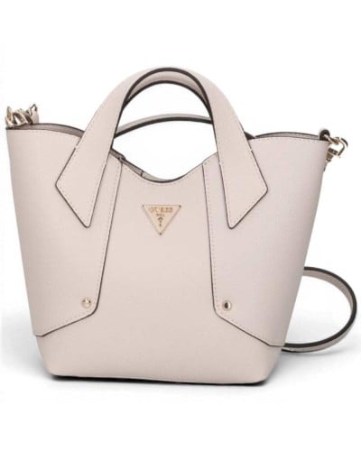 Guess Borsa Darcy Mini Tote Donna Stone in Materiale
