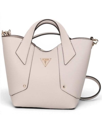 Guess Borsa Darcy Mini Tote Donna Stone in Materiale