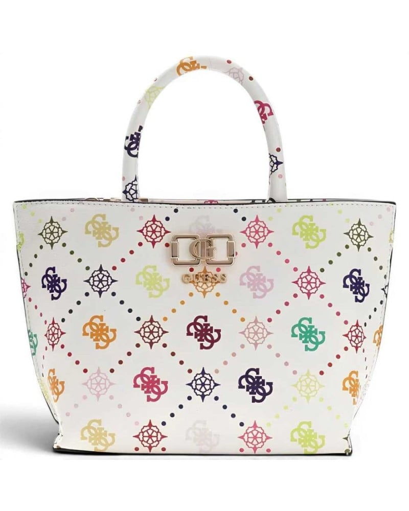Guess Borsa Emelie Logo Mini Tote Donna Multi Logo in