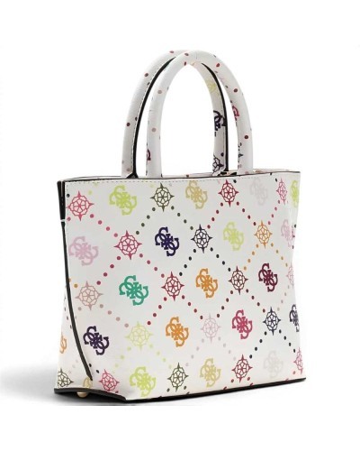 Guess Borsa Emelie Logo Mini Tote Donna Multi Logo in