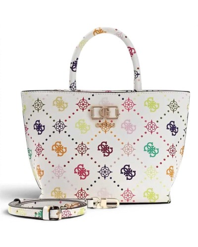 Guess Borsa Emelie Logo Mini Tote Donna Multi Logo in