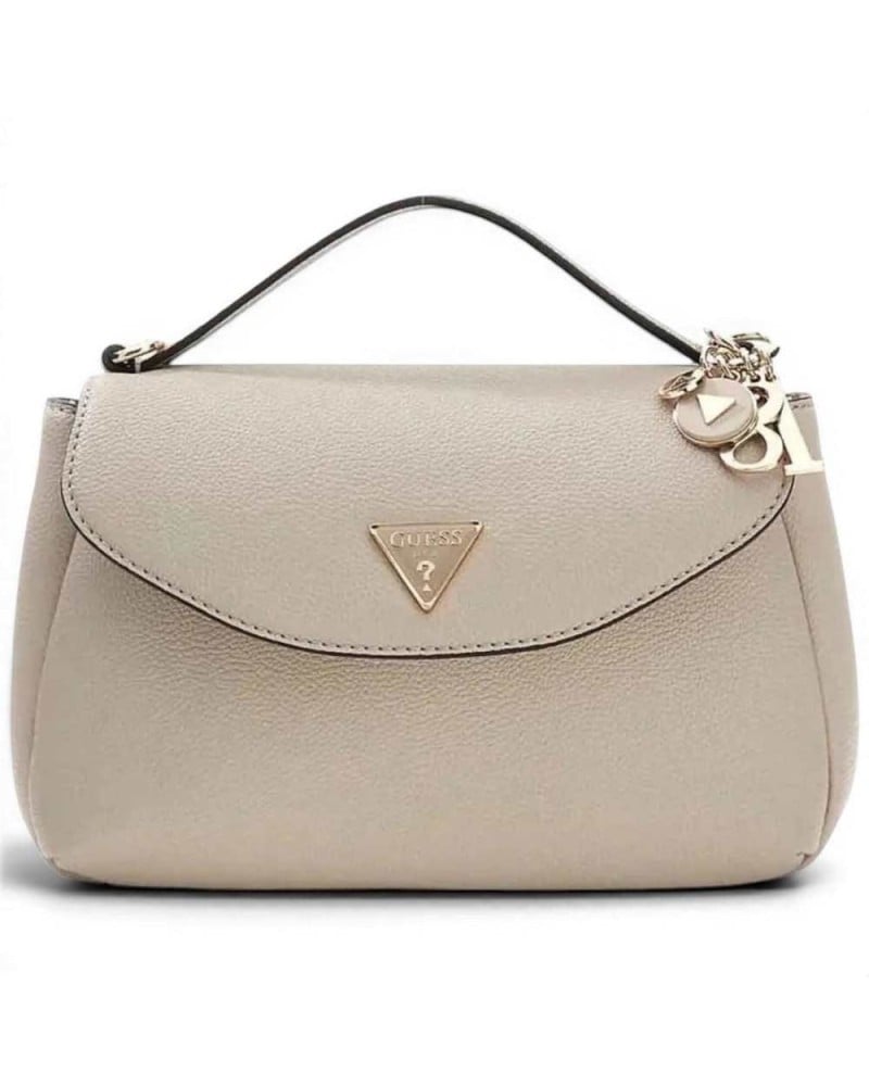 Guess Borsa Evie Top Handle Flap Donna Light Taupe in