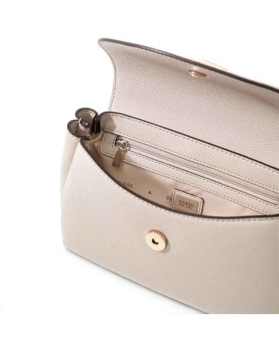 Guess Borsa Evie Top Handle Flap Donna Light Taupe in