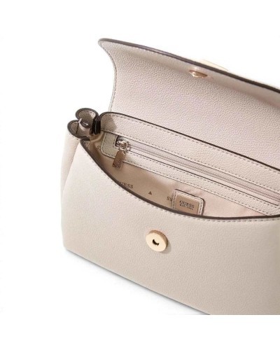 Guess Borsa Evie Top Handle Flap Donna Light Taupe in