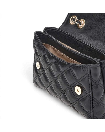 Guess Bolso Giully II Mini Convertible Flap Mujer Negro