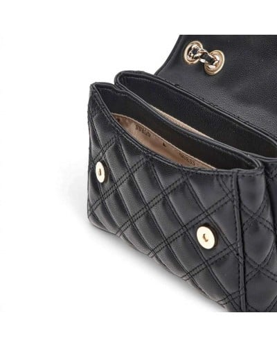 Guess Bolso Giully II Mini Convertible Flap Mujer Negro