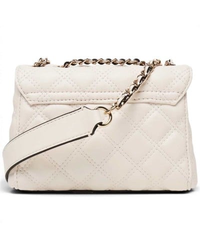 Guess Bolso Giully II Mini Convertible Flap Mujer Off White