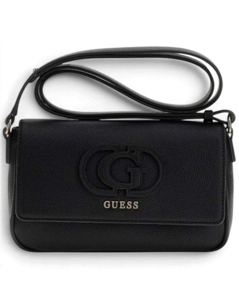 Guess Borsa Isola Convertible Crossbody Flap Donna Nero in