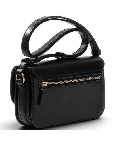 Guess Borsa Janie Convertible Crossbody Flap Donna Nero in