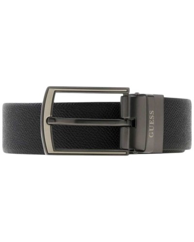Guess Adjustable & Reversible H35 Gürtel Herren Schwarz