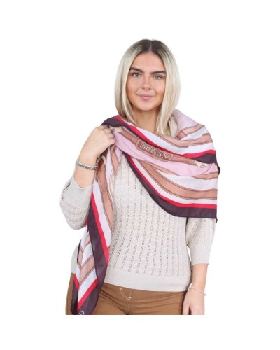 Guess Carrie Logo Kefiah Max 130x130 Halstuch Damen Rose