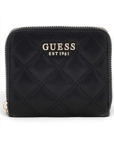 Guess Giully II SLG Small Zip Around Wallet Women Black