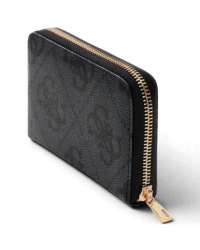 Guess Cartera Laurel II SLG Medium Zip Around Mujer Coal