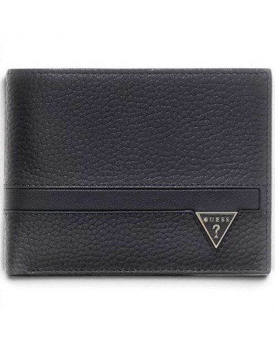 Guess Monaco Bifold M SLG Wallet Men Black Genuine Leather