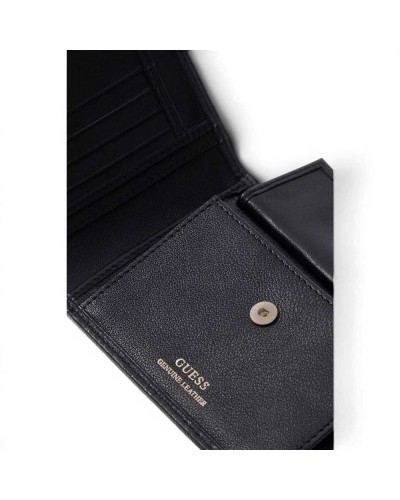 Guess Cartera Monaco Bifold M SLG Hombre Negro en Piel