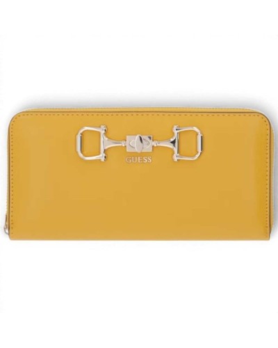 Guess Janie SLG Large Zip Around Geldbörse Damen Amber aus