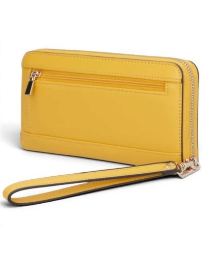Guess Janie SLG Large Zip Around Geldbörse Damen Amber aus