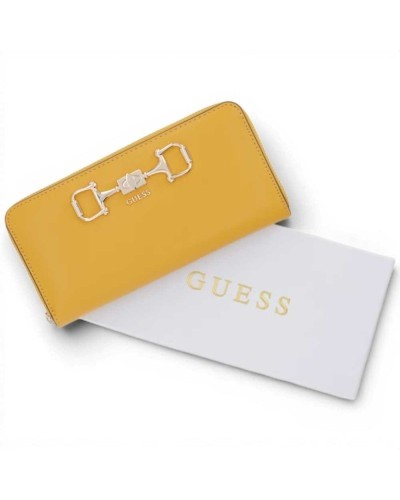 Guess Janie SLG Large Zip Around Geldbörse Damen Amber aus