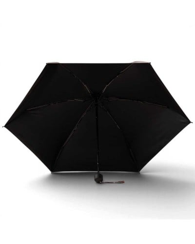 Borbonese Super Mini Umbrella Women Panna / OP Naturale in Printed Polyester OP Print Ultra-Compact Folding